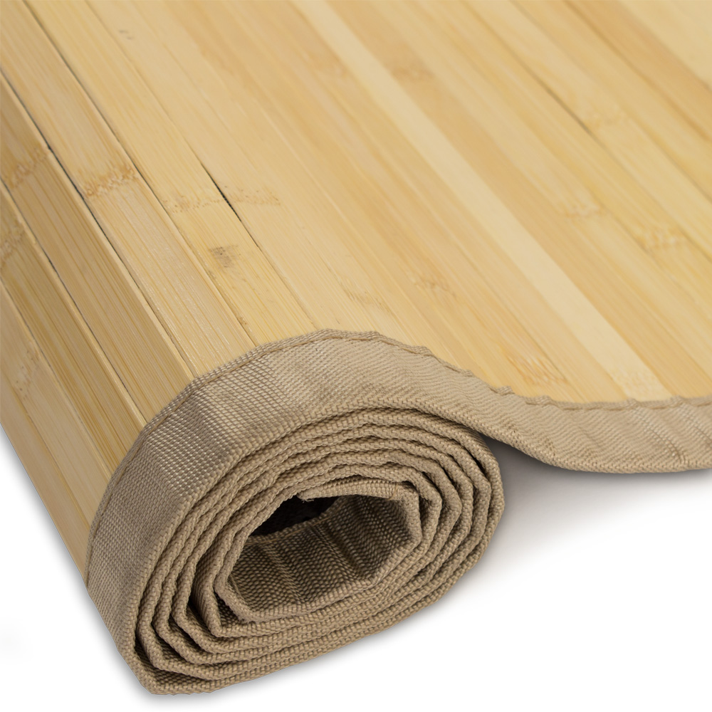 Bamboo carpet Rug 200x250 in light