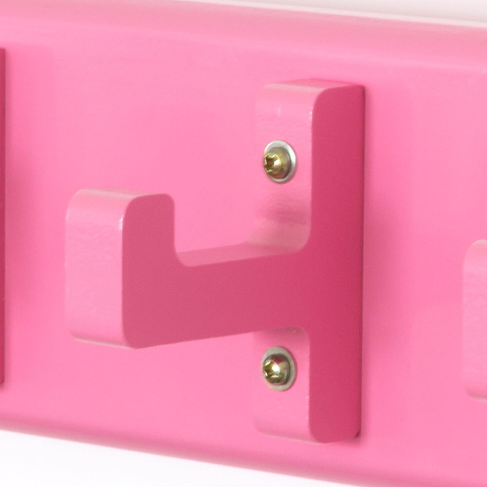 Key board, key box, wall hooks, coat hooks, wardrobe pink