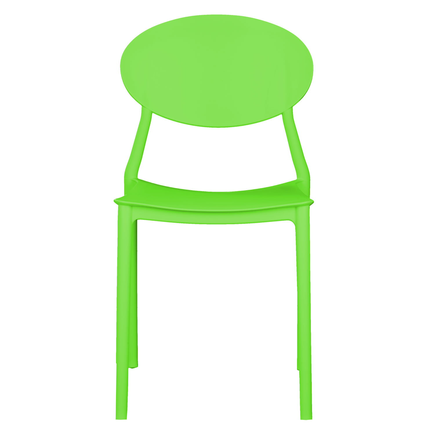 Garden chair Set of 4 Camping chairs Green Outdoor chairs Plastic Stacking chairs Kitchen chairs