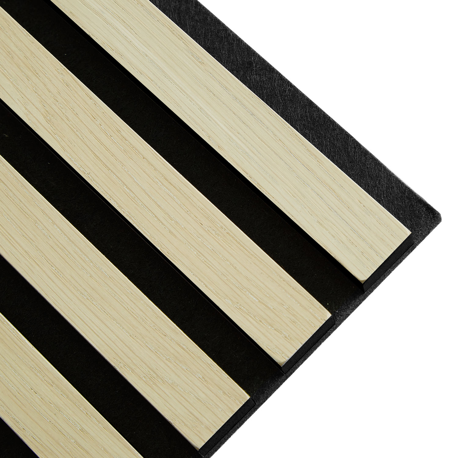 Akustikpaneele Wandpaneele 60 x 60 cm Creme | Holz | 2er-Set | 3D Leisten