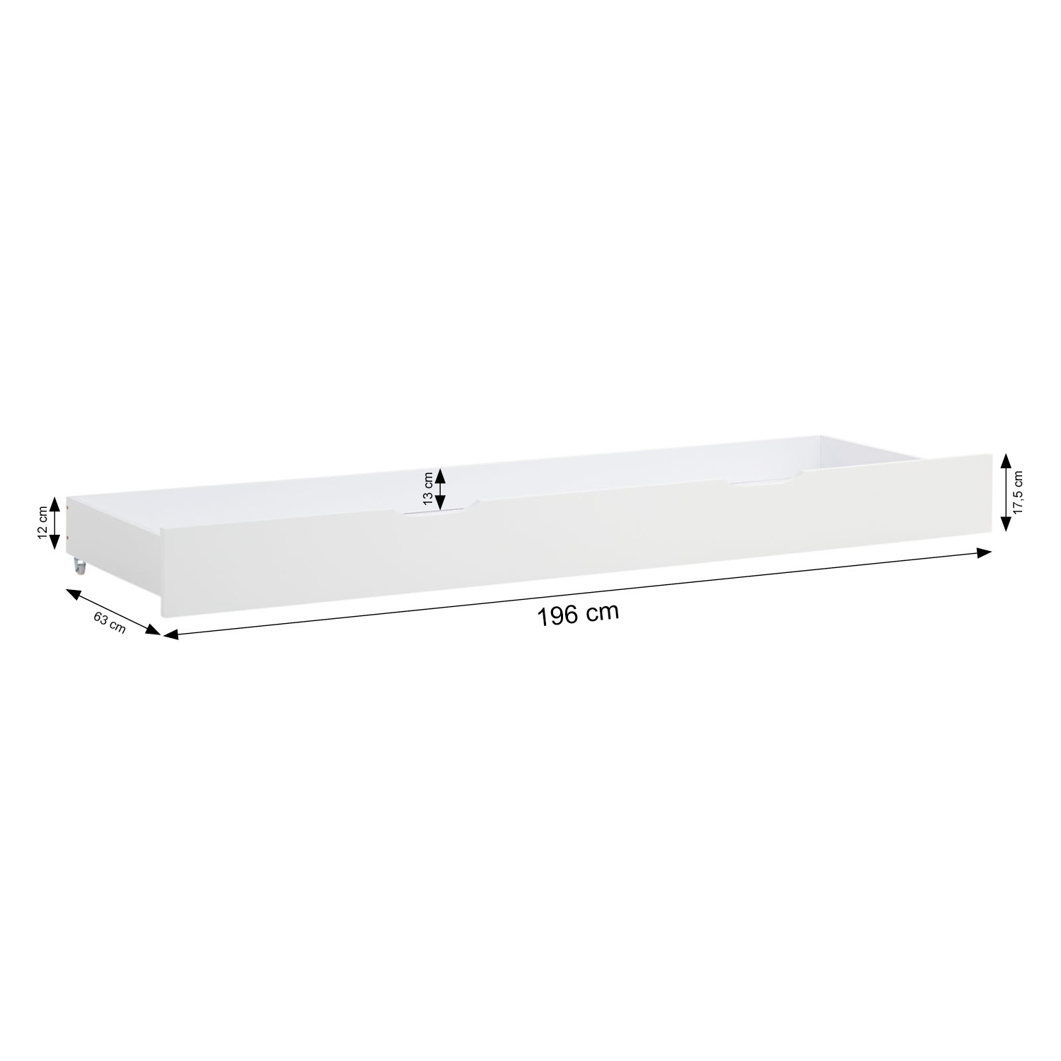 Bunk Bed 2 Sleeping Areas 90x200 cm and 140x200 cm White | with Bed Drawer | with Slatted Frame Bunk Bed Kids Bed 90x200 and 140x200 cm White Grey 2 Mattresses Wood Cabin Bed High Sleeper Bed Loft Bed Childrens Bed Twin Bed Drawer