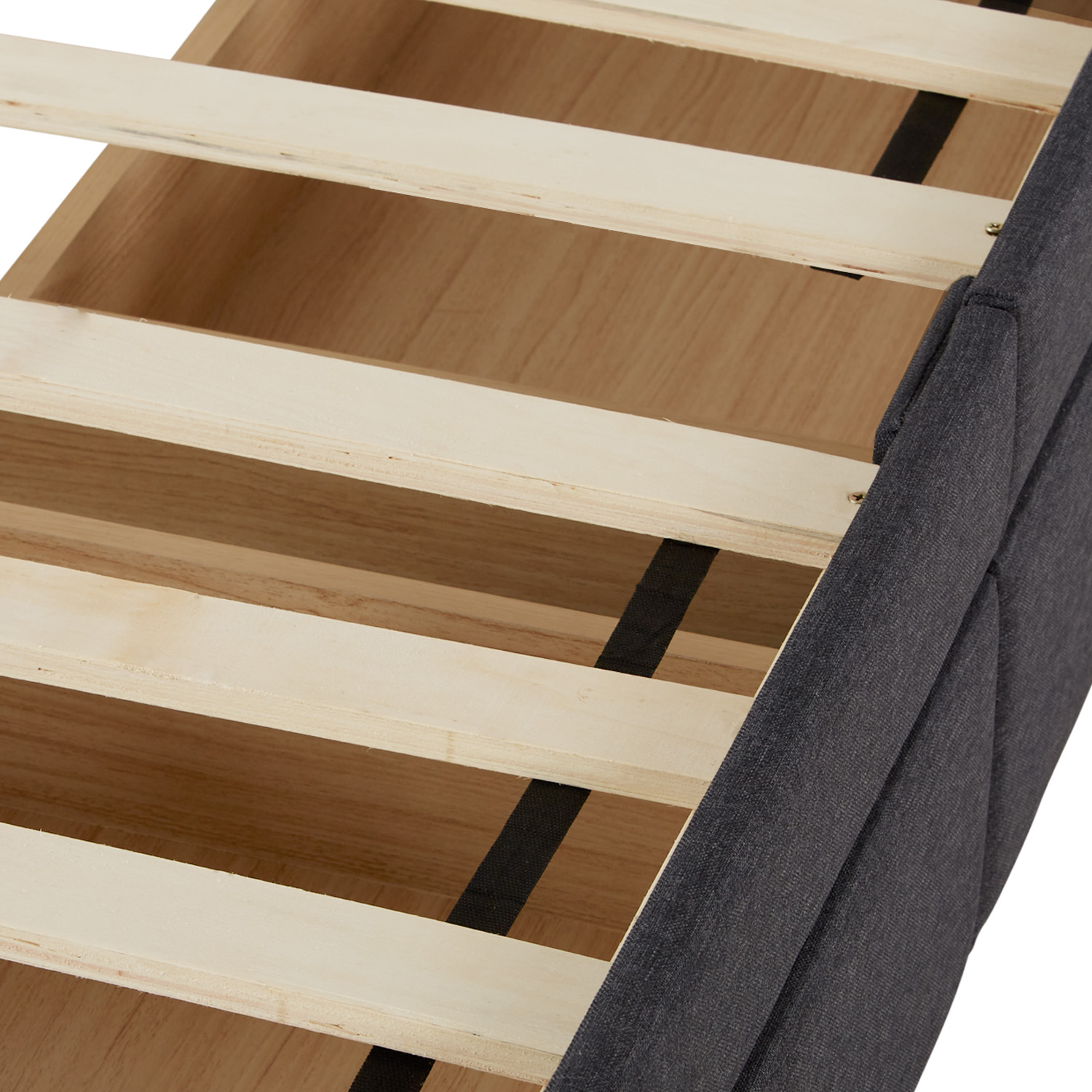 Upholstered Bed 90x200 cm with 2 Drawers Slatts Grey Fabric Bed Single Bed Futon Bed Frame Platform Bed Upholstered Bed with Mattress 90x200 cm 2 Drawers Slatts Grey Fabric Bed Single Bed Futon Bed Frame Platform Bed
