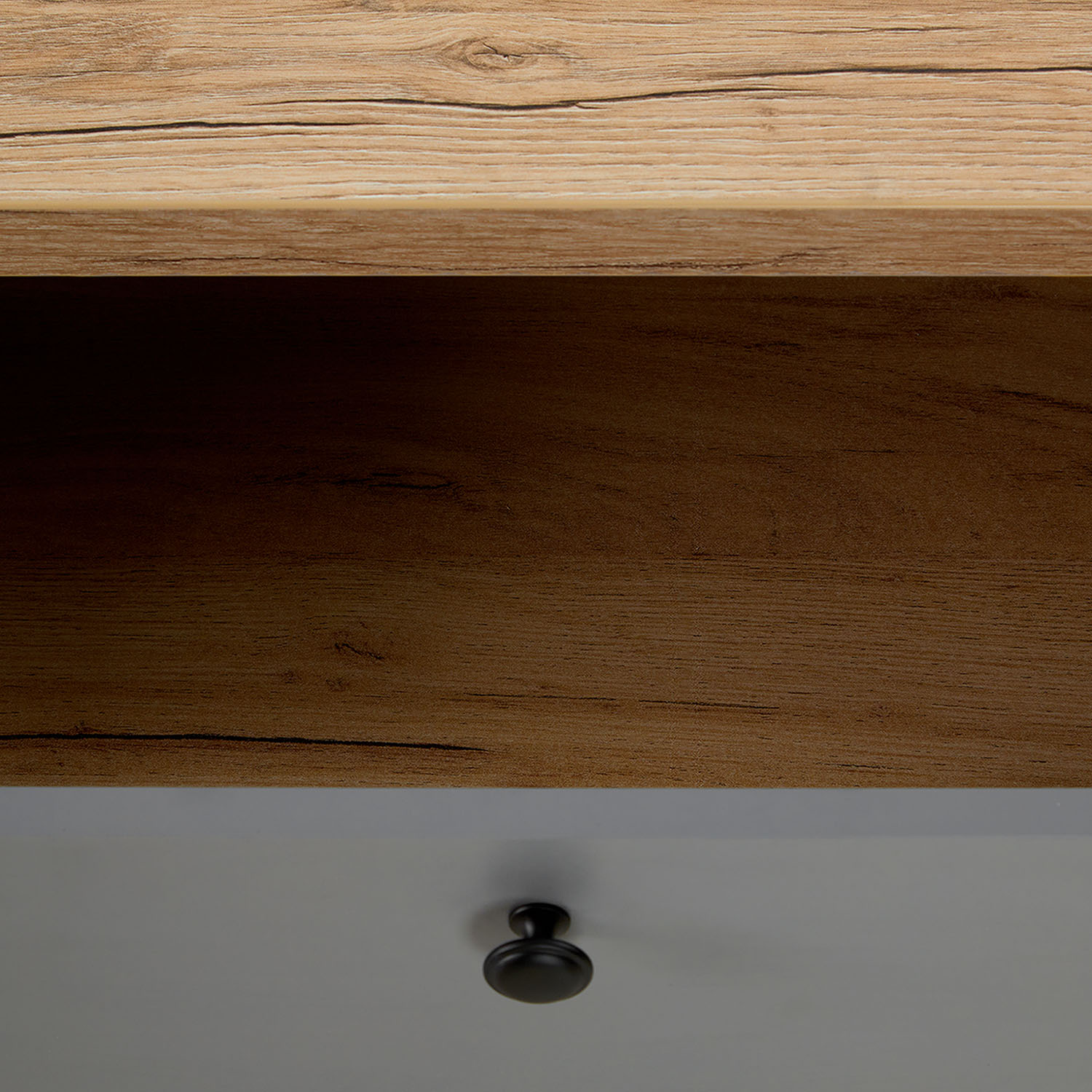 Couchtisch 110x60 cm Sofatisch Grau Wohnzimmertisch Beistelltisch Holz Tisch Stauraum Schubkasten