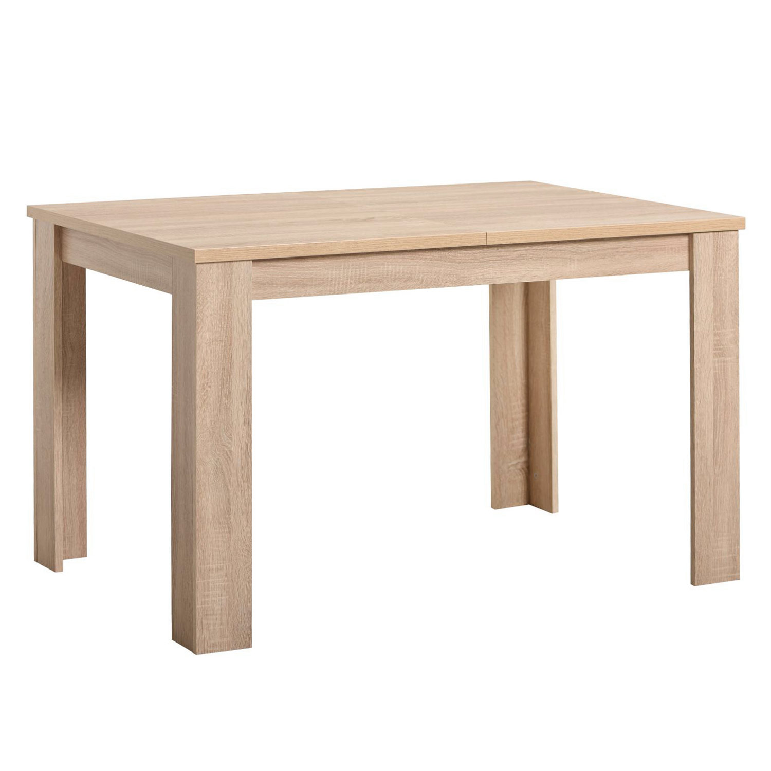 Esstisch ausziehbar Esszimmertisch Holztisch Küchentisch 120x80 cm Holz Massiv Eiche