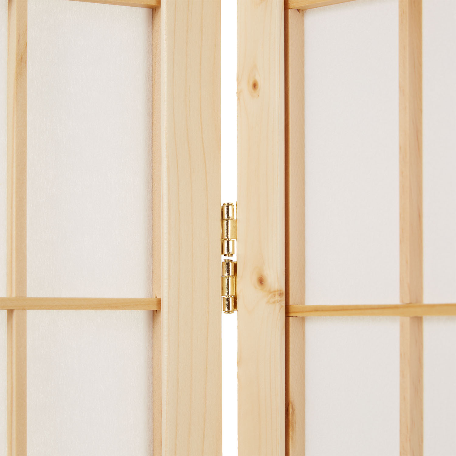 Paravent Natural Shoji Rice Paper White | 3-panel | Wood | Room Divider Partition Privacy Screen