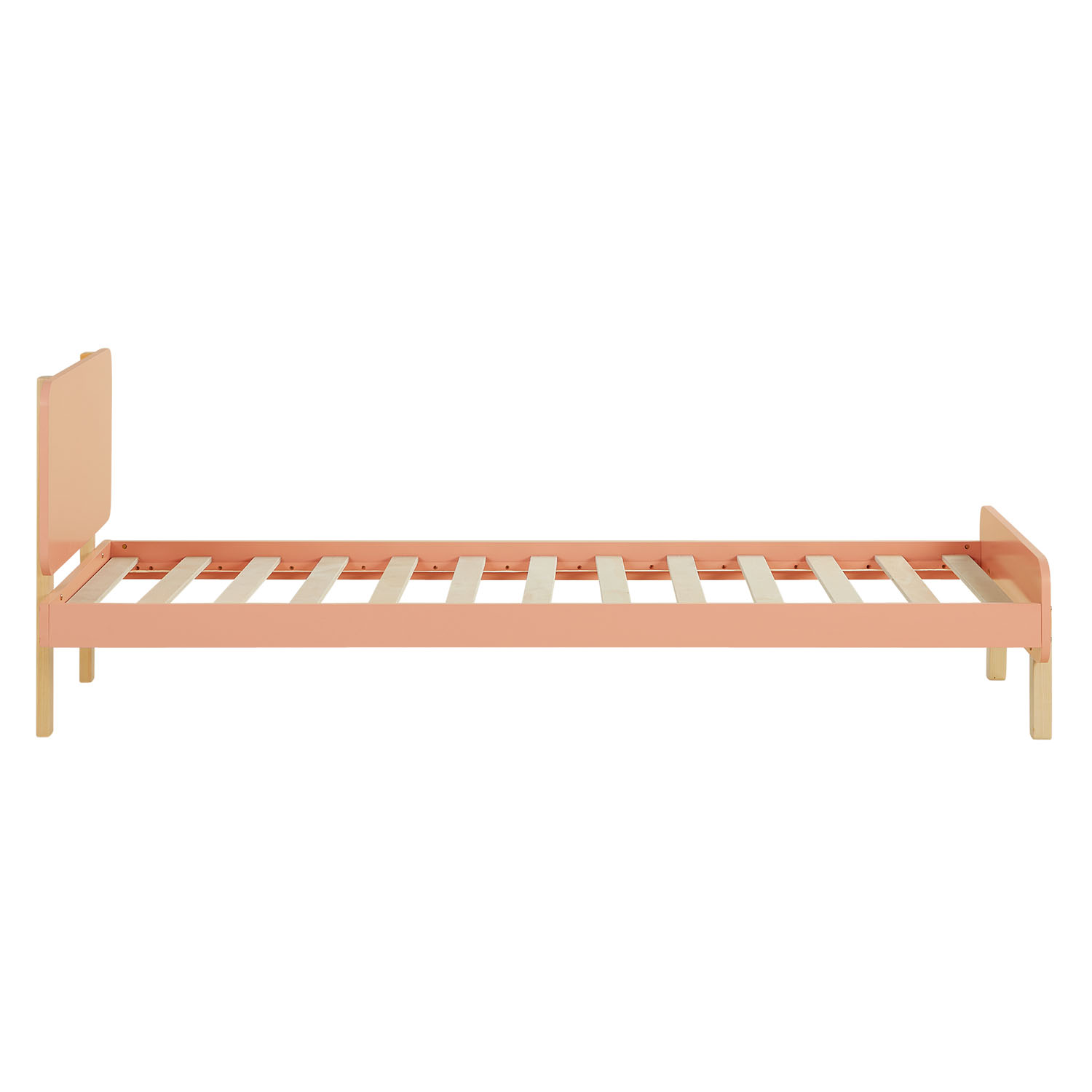 Single bed 90x200 cm Red Wooden Bed frame Kids bed Childrens bed Slatted frame Guest bed