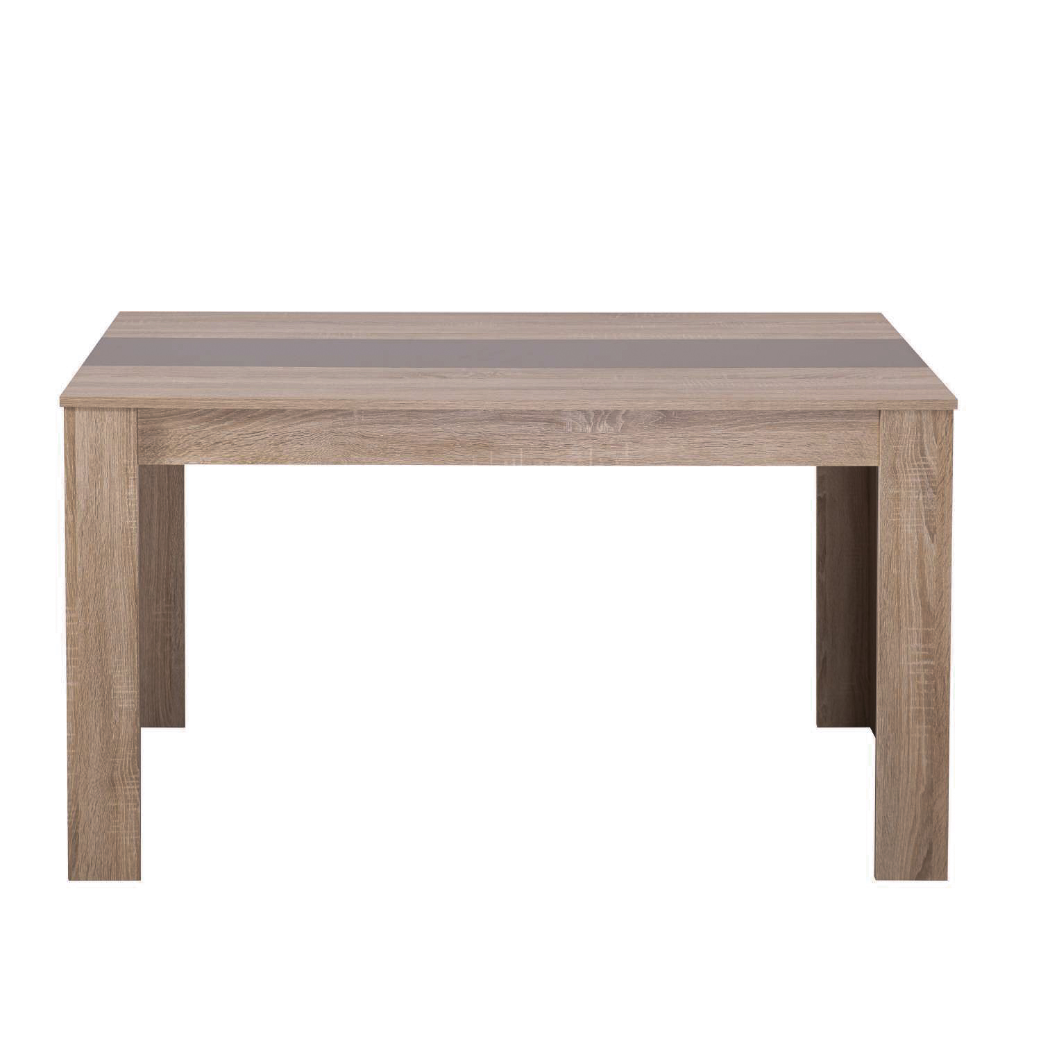 Modern Dining Table Kitchen Table Wooden Table 135x80 cm Oak White Brown 6 Seater