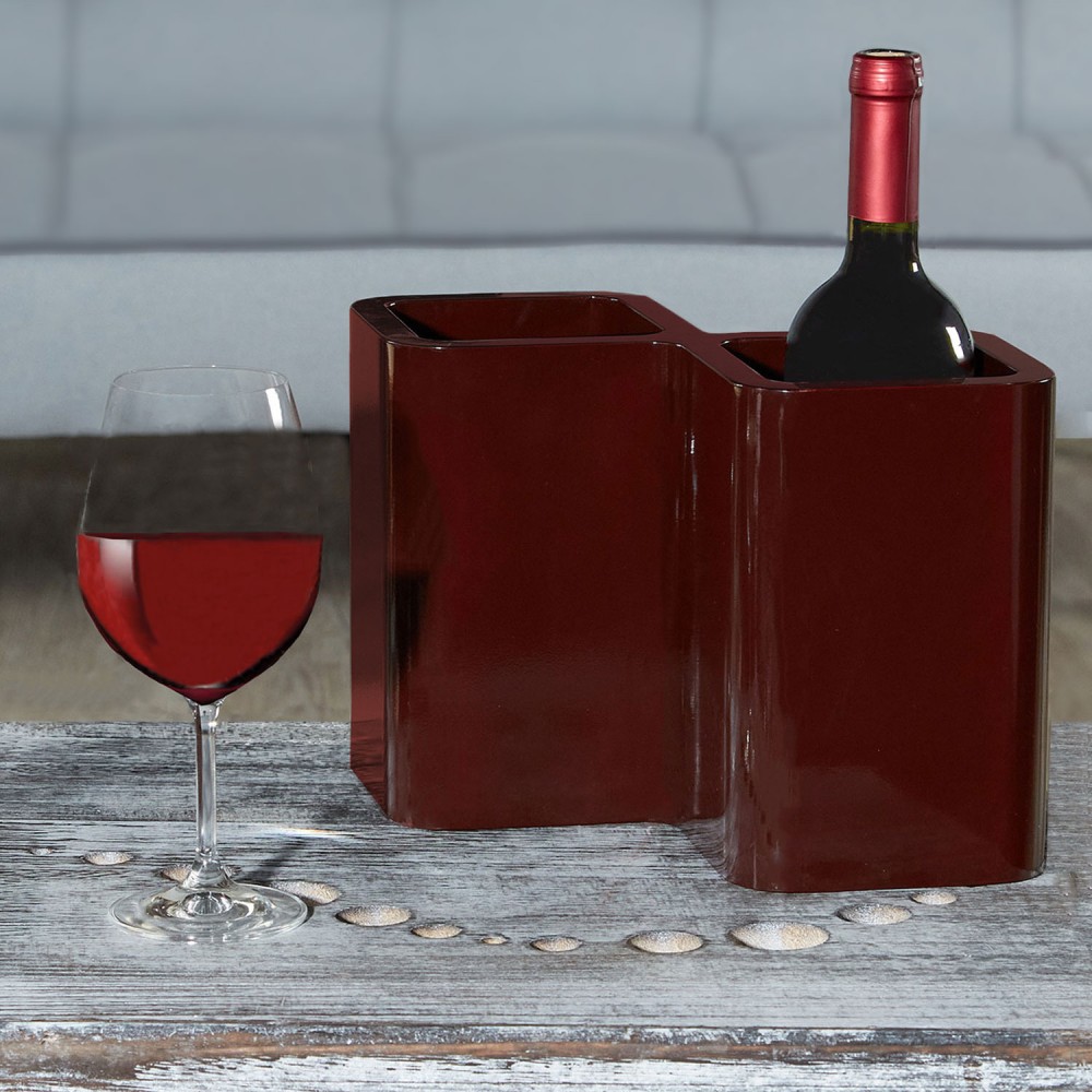 Retro mur cubes Bouteilles de vin brun foncé