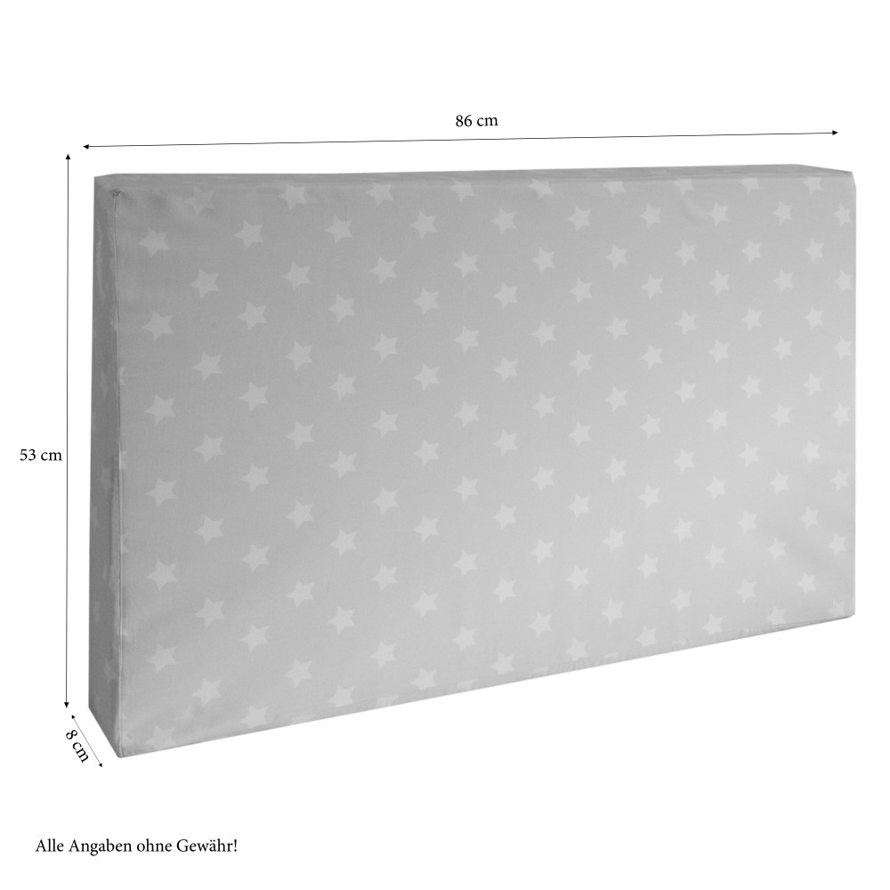Seat cushion in a set of 2 Seat pad Seat cover cot grey 86x53 Seat cushion in a set of 2 Seat pad Seat cover cot grey 86x53