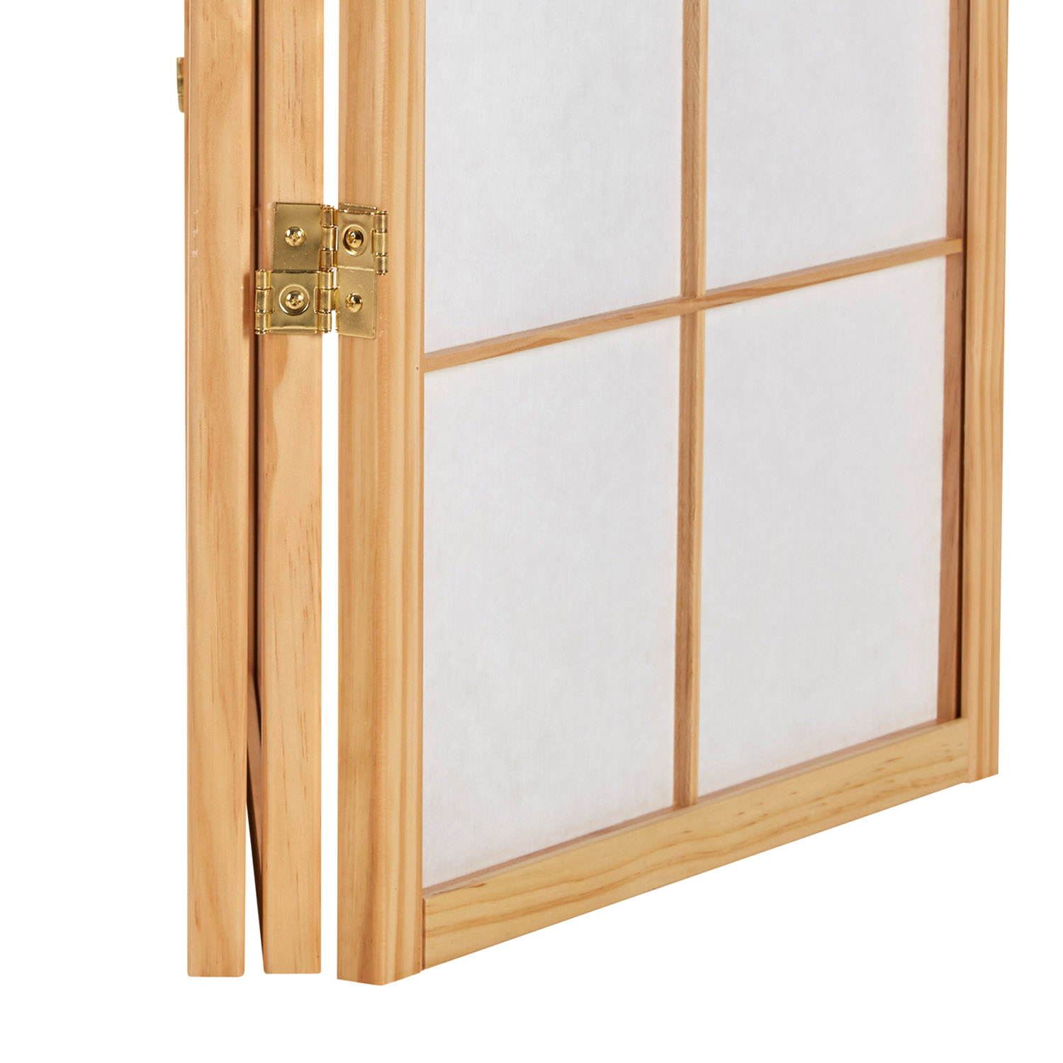 Paravent Natural Bamboo Pattern Print | 5-panel | Wood | Room Divider Partition Privacy Screen