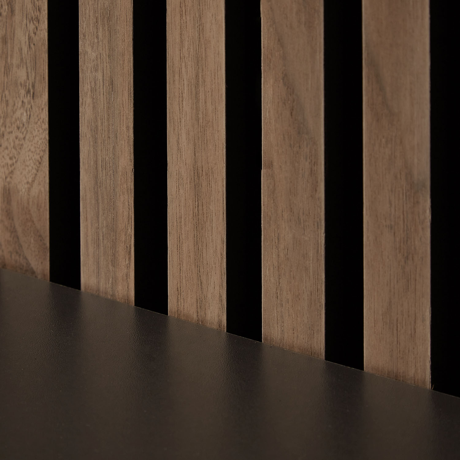 Acoustic Panels Wall Panels 60 x 120 cm Brown Walnut | Wood | 4-piece Set | 3D Strips