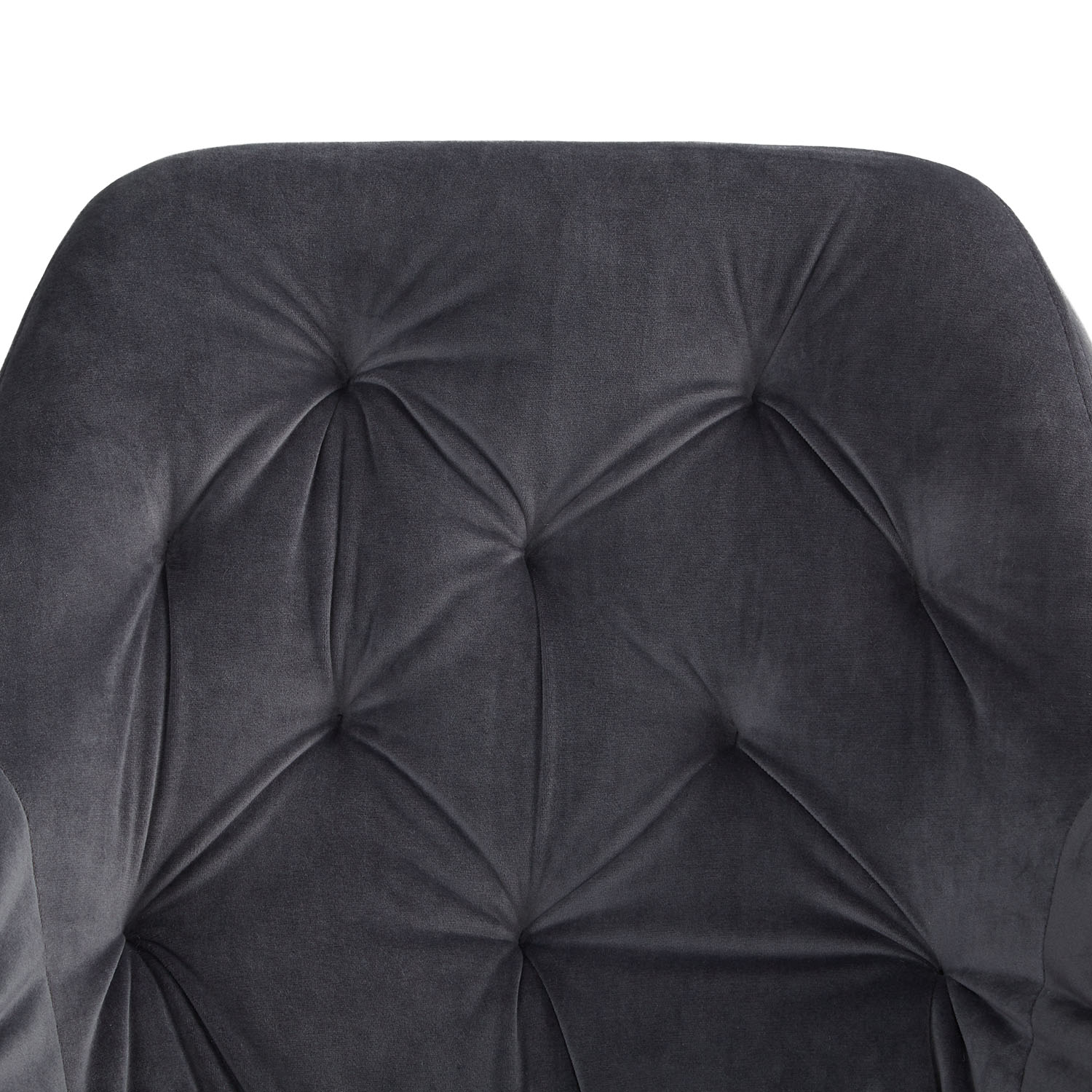 Upholstered Chair Velvet Grey | Set of 2 | with Armrests | Kitchen Dining Room Office