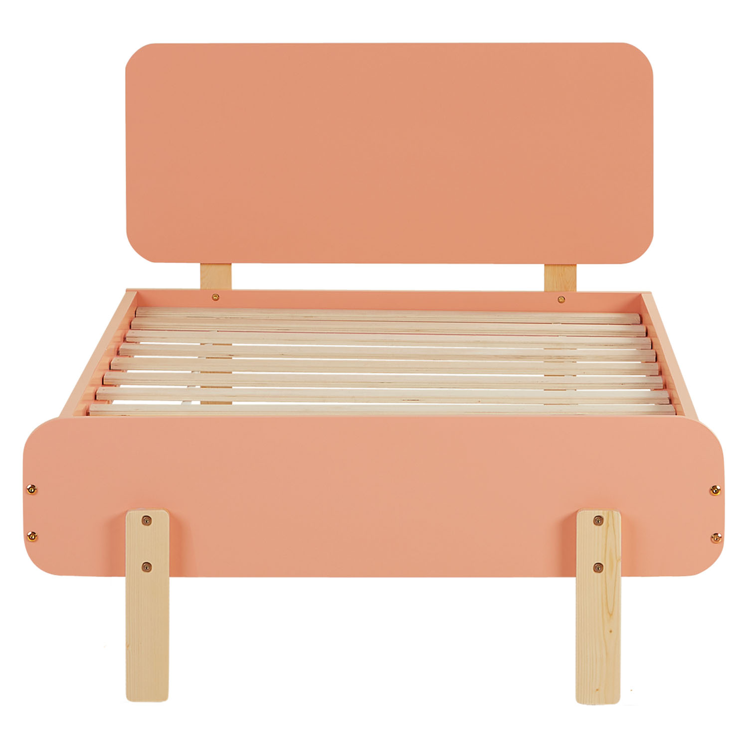 Single bed 90x200 cm Red Wooden Bed frame Kids bed Childrens bed Slatted frame Guest bed