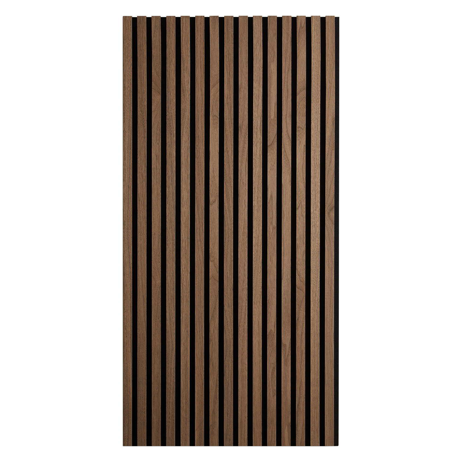 Panneaux acoustiques Muraux 60 x 120 cm Noyer Brun | Bois | Set de 2 | Lattes 3D