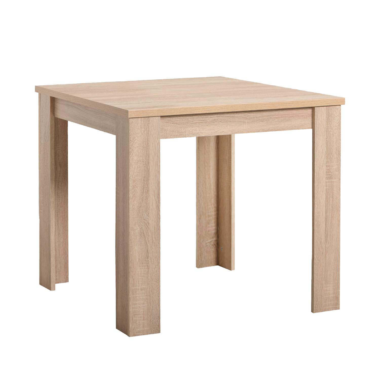 Esstisch mit 2 Stühlen Set Essgruppe Samt Polsterstühle Grau Küchentisch Modern Holz Natur 80x80 cm Esszimmertisch Massiv