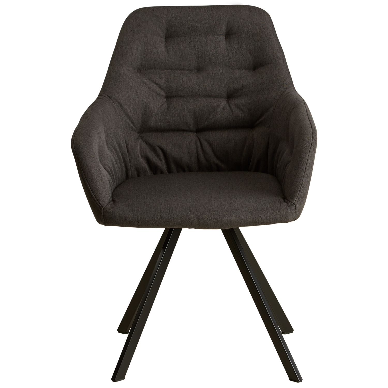 Dining Chair Egg Chair 1, 2, 4 or 6 Anthracite without Rotating Armchairs Grey Dining Room Chairs with Rotation Upholstered Chair Eames Chair Upholstered Chair Linen Anthracite | Set of 6 | with Armrests | Kitchen Dining Room Office