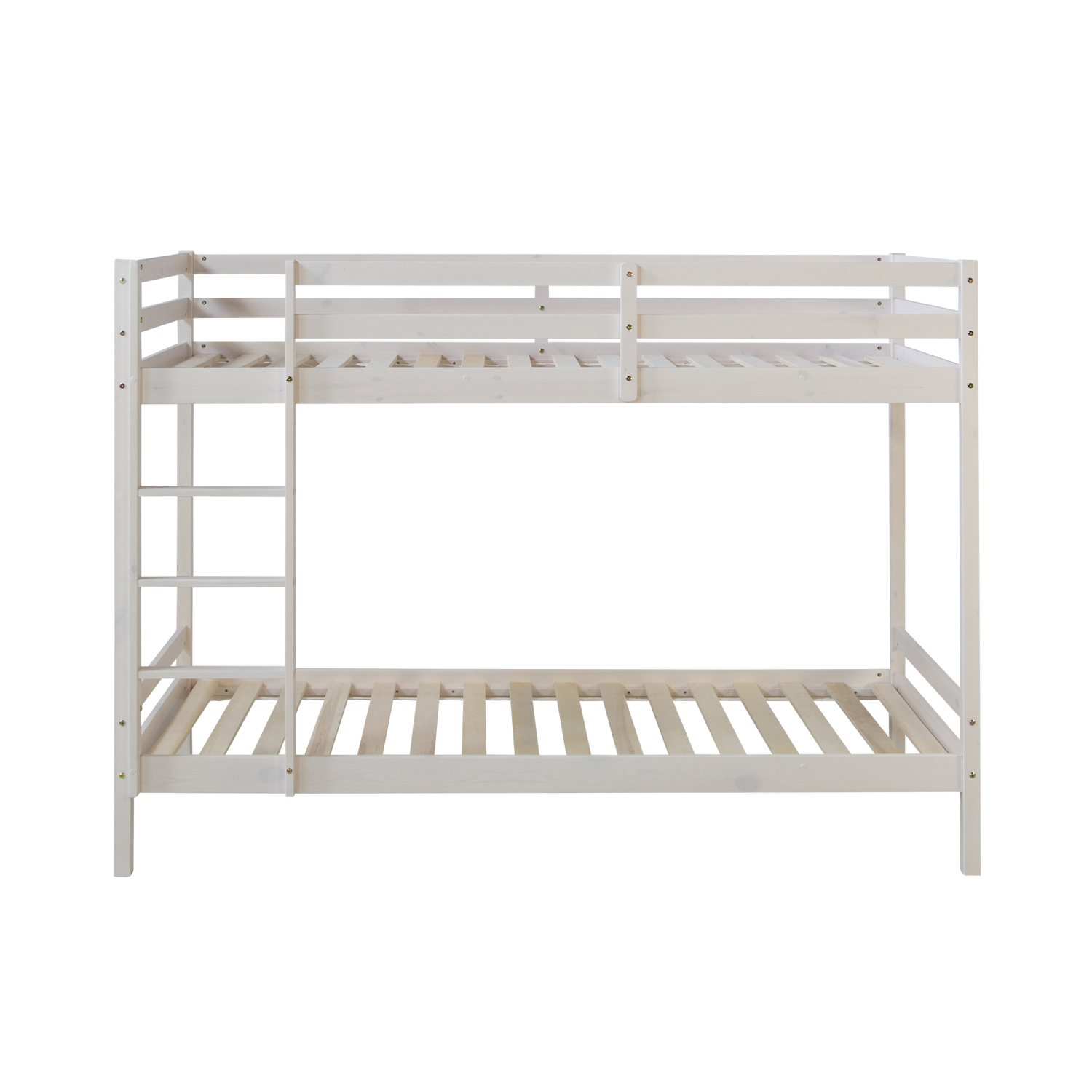 Bunk bed 3FT Wooden children Kids Bed High Sleeper solid Pine loft white