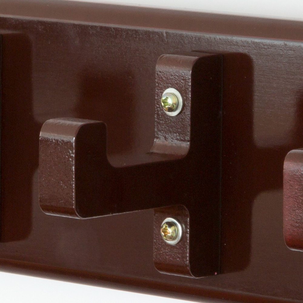 Key board, key box, wall hooks, coat hooks, wardrobe brown