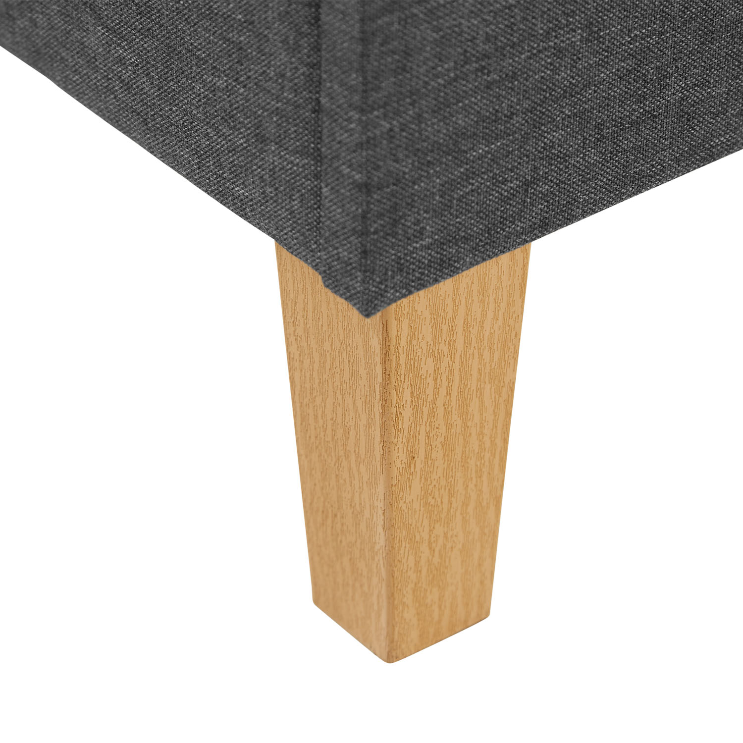 Upholstered Bed Frame Single Bed 90 x 200 cm Grey Futon Bed Platform Bed Fabric
