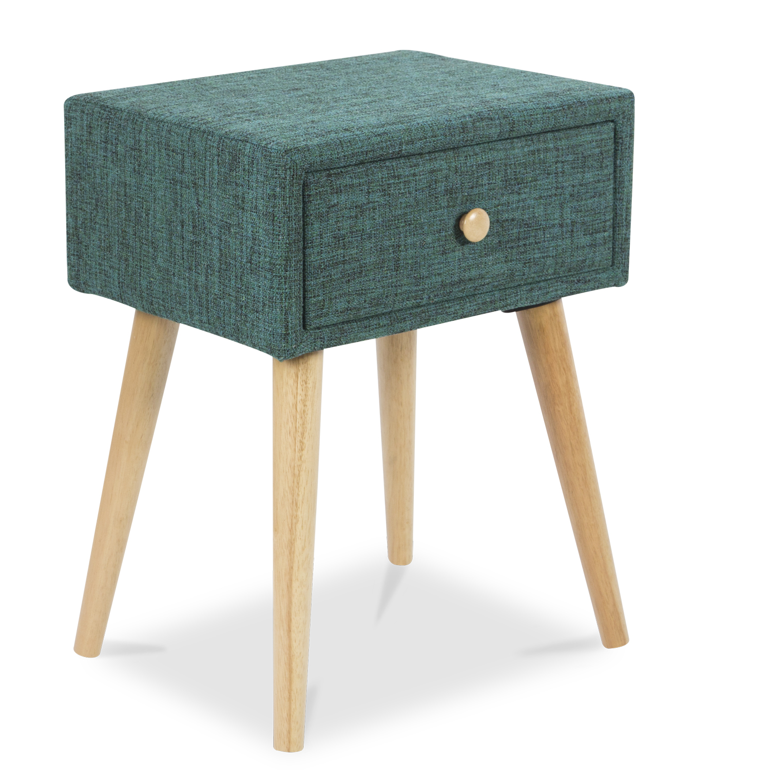 Bedside Table Nightstand Turquoise Bedroom Night Table Cupboard Drawer