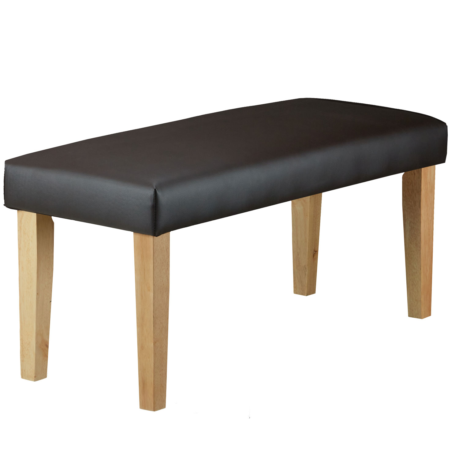 Bench PVC upholstered bench side bench 103 cm