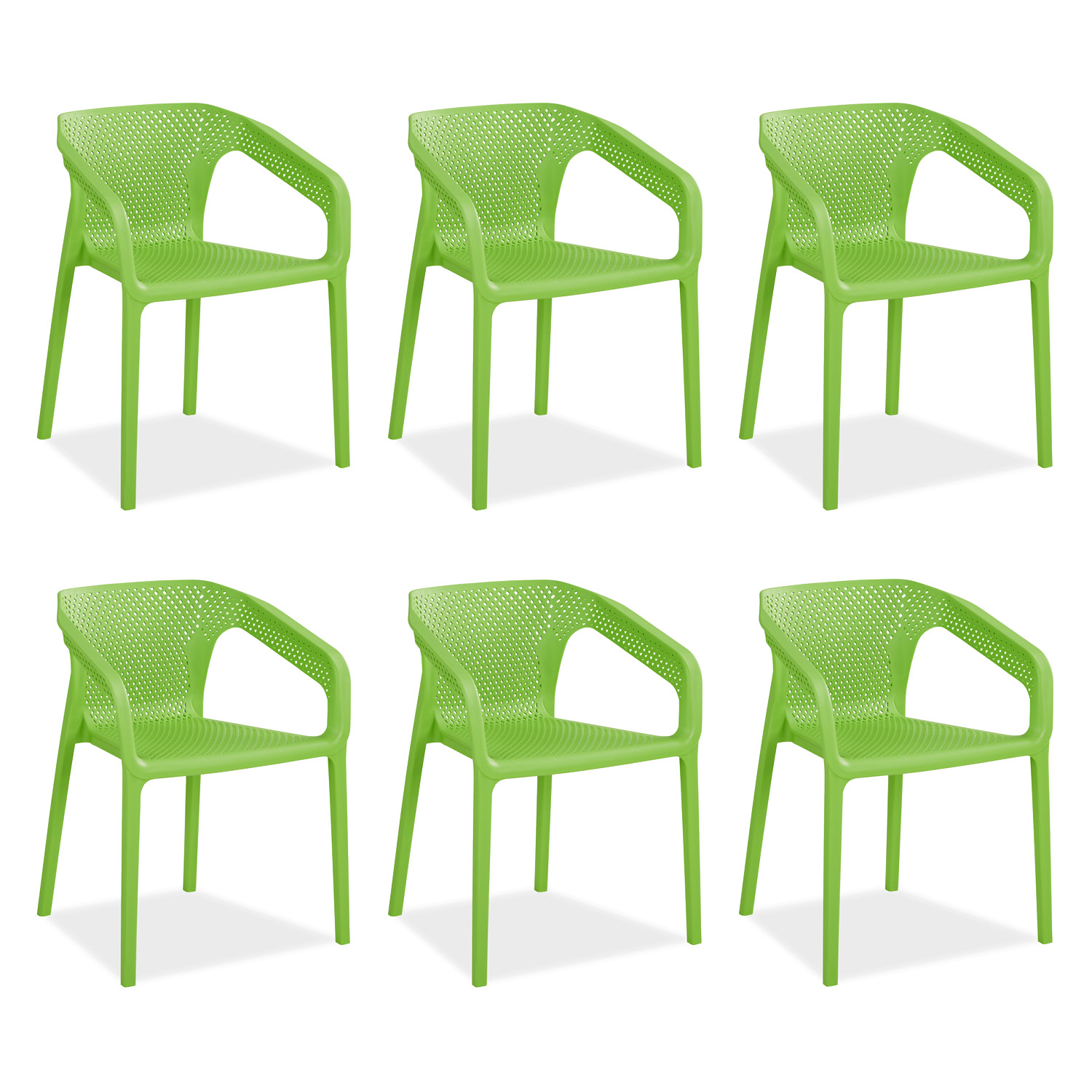 Set of 6 Garden chair with armrests Camping chairs Green Outdoor chairs Plastic Egg chair Lounger chairs Stacking chairs Set of 6 Garden chair with armrests Camping chairs Green Outdoor chairs Plastic Egg chair Lounger chairs Stacking chairs