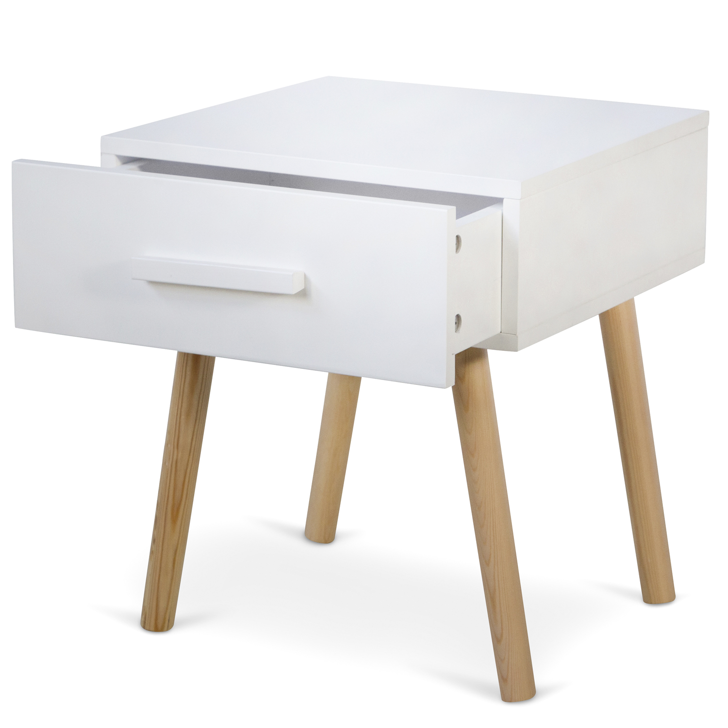 Bedside Table Nightstand White Bedroom Night Table Cupboard Pine Wood Drawer Bedside Table Nightstand White Bedroom Night Table Cupboard Pine Wood Drawer