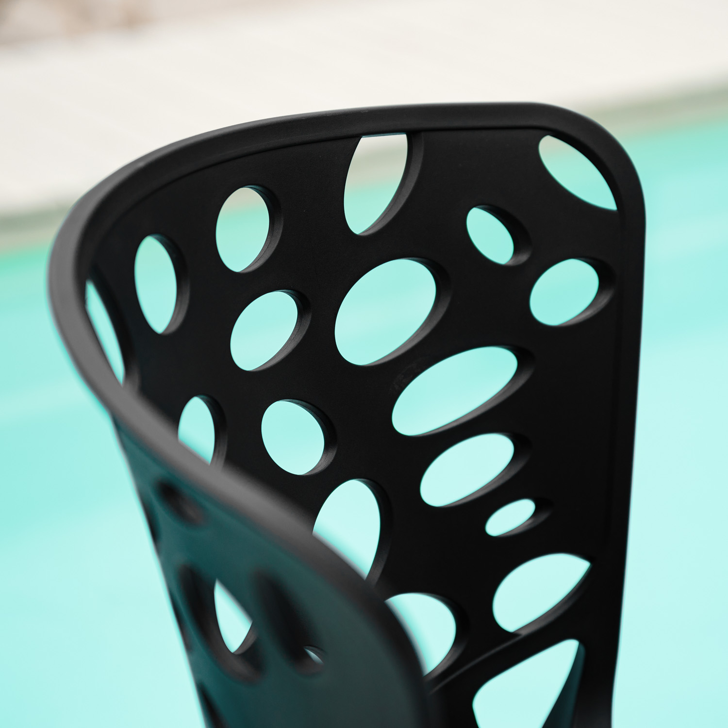 Garden chair Set of 2 Modern Black Camping chairs Outdoor chairs Plastic Stacking chairs Kitchen chairs Garden chair Set of 6 Modern Black Camping chairs Outdoor chairs Plastic Stacking chairs Kitchen chairs