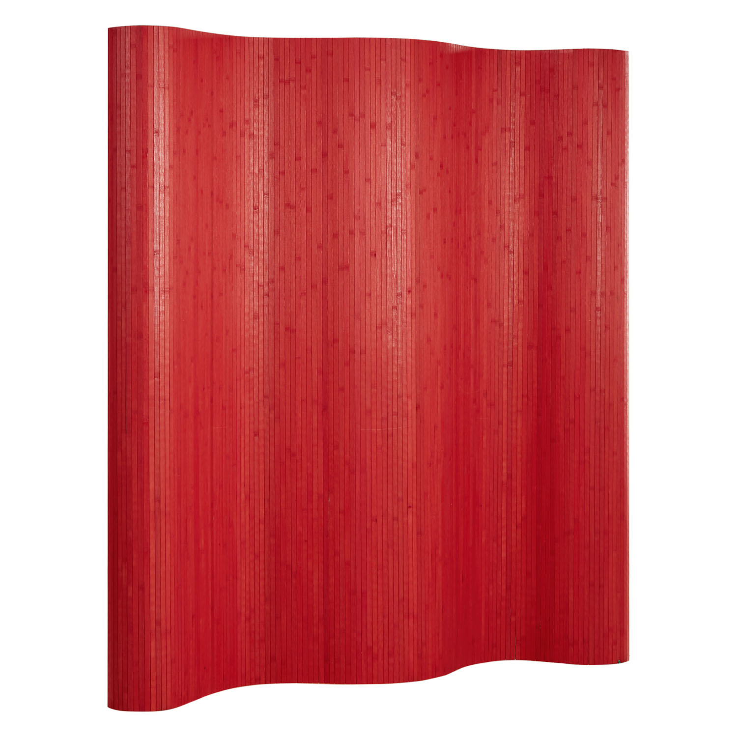 Paravent Room Divider Bamboo 200 x 250 cm Privacy Screen Spanish Wall Red