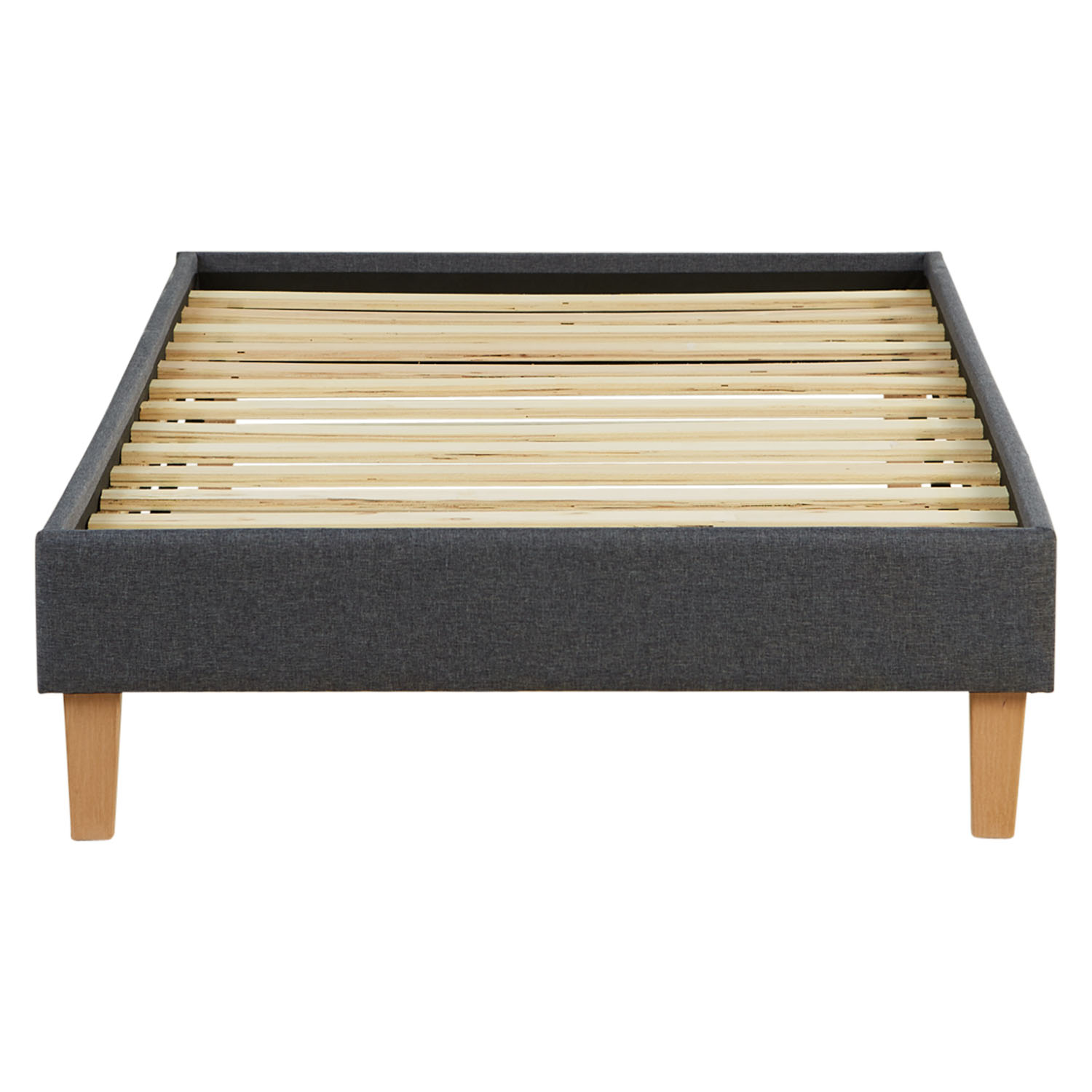 Upholstered Bed with Mattress 90x200 Slatted Frame Single Bed Fabric Bedstead Bed Grey Upholstered Bed with Mattress 90x200 Slatted Frame Single Bed Fabric Bedstead Bed Grey