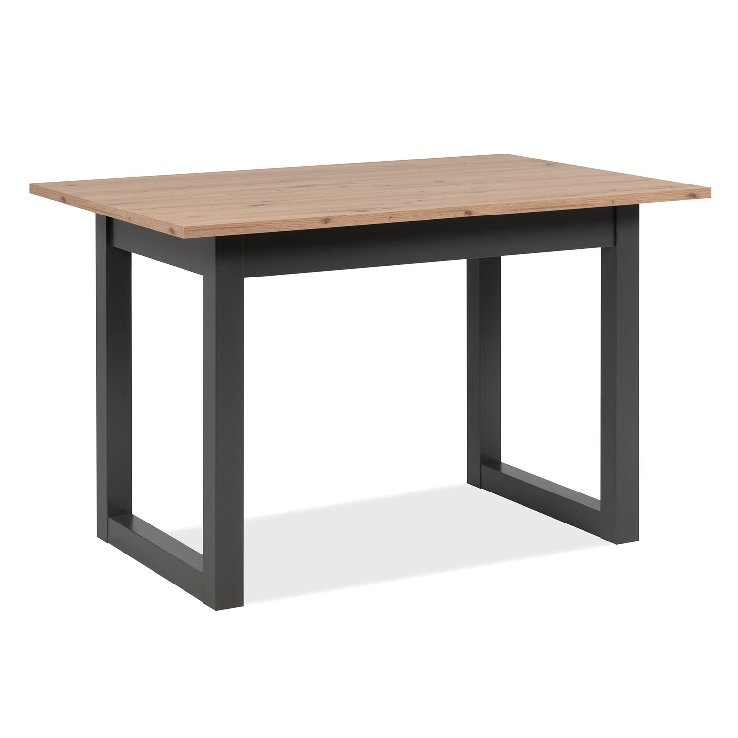 Extendable Dining Table 120x80 cm Kitchen Table Wooden Table Industrial Style Living Room Table