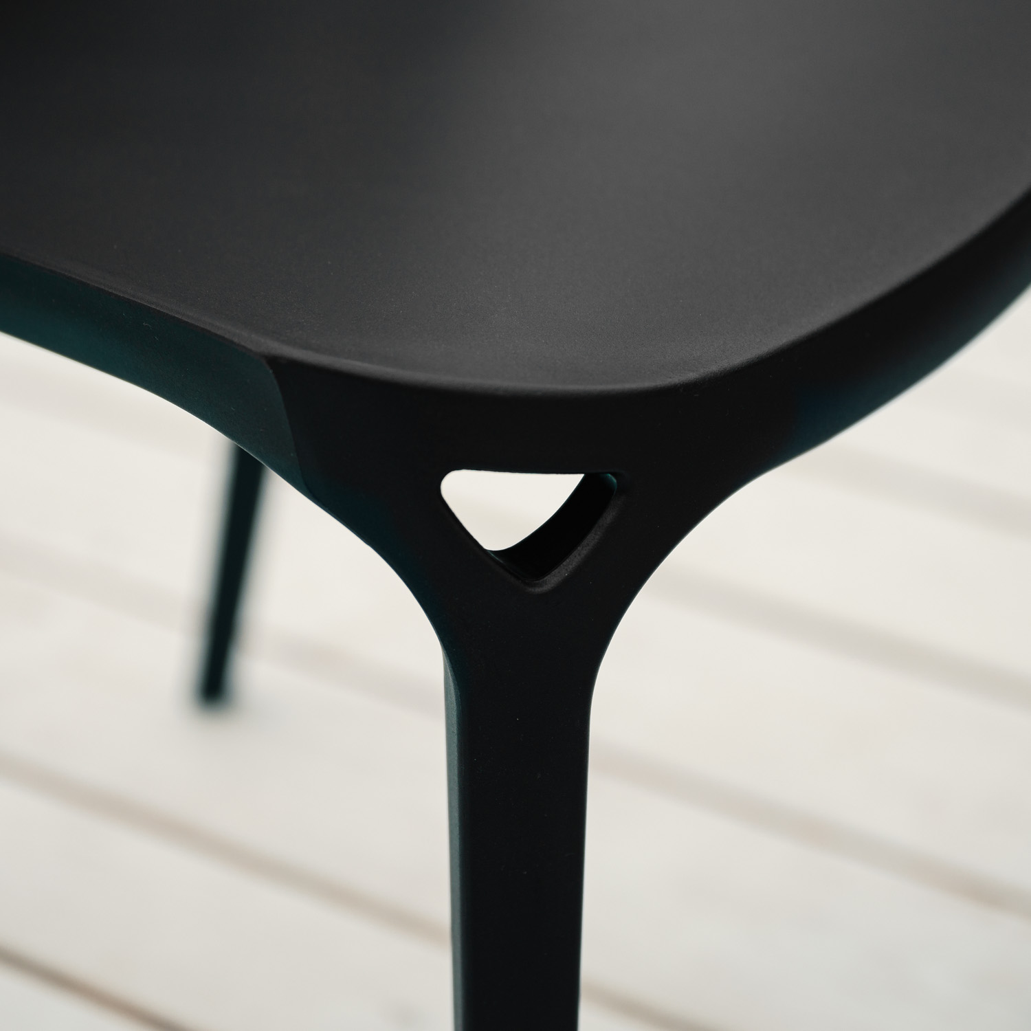 Garden chair Set of 2 Modern Black Camping chairs Outdoor chairs Plastic Stacking chairs Kitchen chairs Garden chair Set of 6 Modern Black Camping chairs Outdoor chairs Plastic Stacking chairs Kitchen chairs
