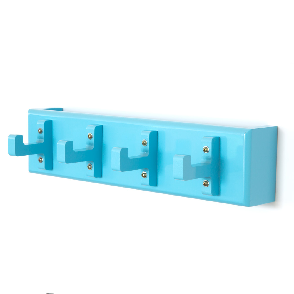 Key board, key box, wall hooks, coat hooks, wardrobe blue