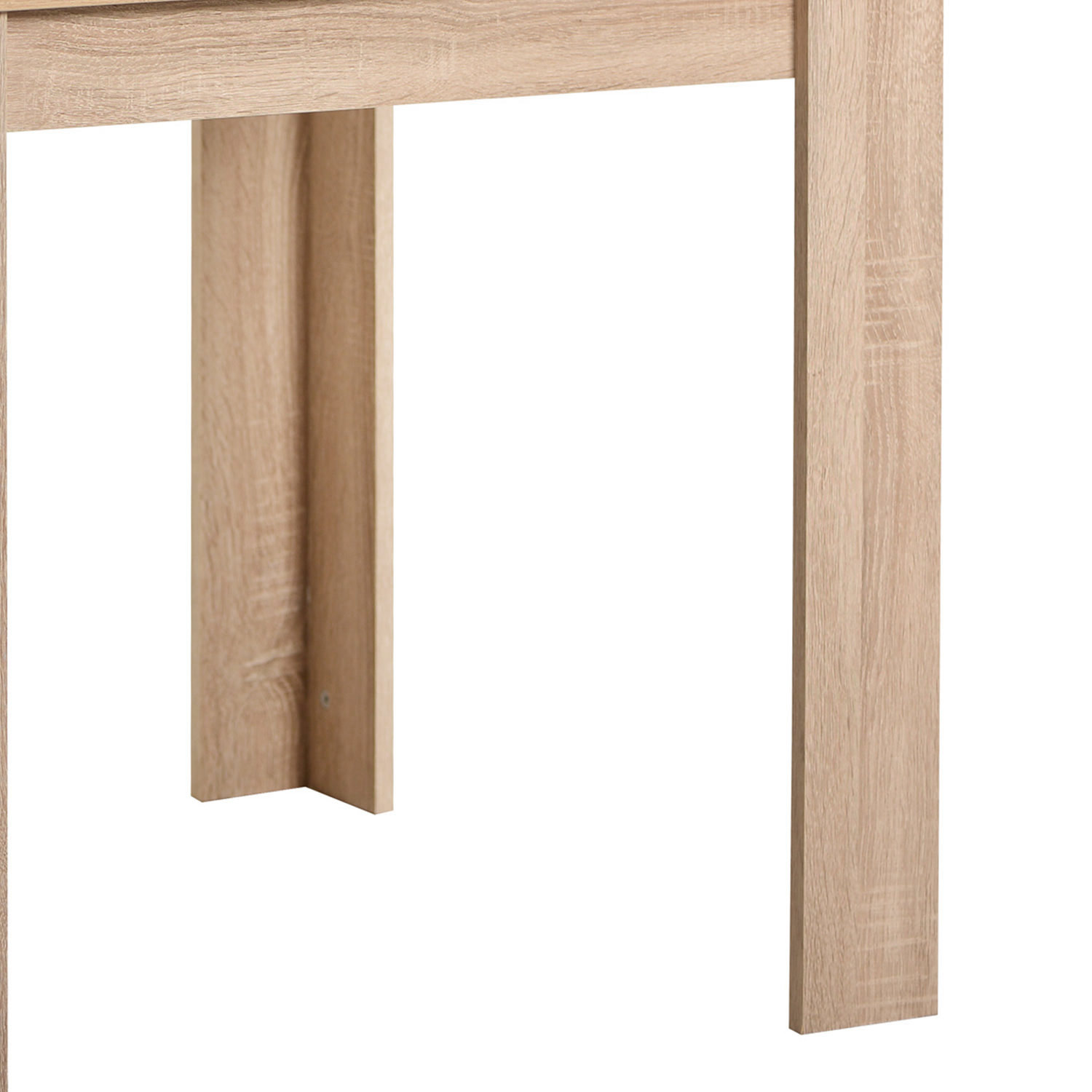 Dining set | 2-piece set upholstered chairs grey velvet without armrest | dining table oak 80 x 80 cm