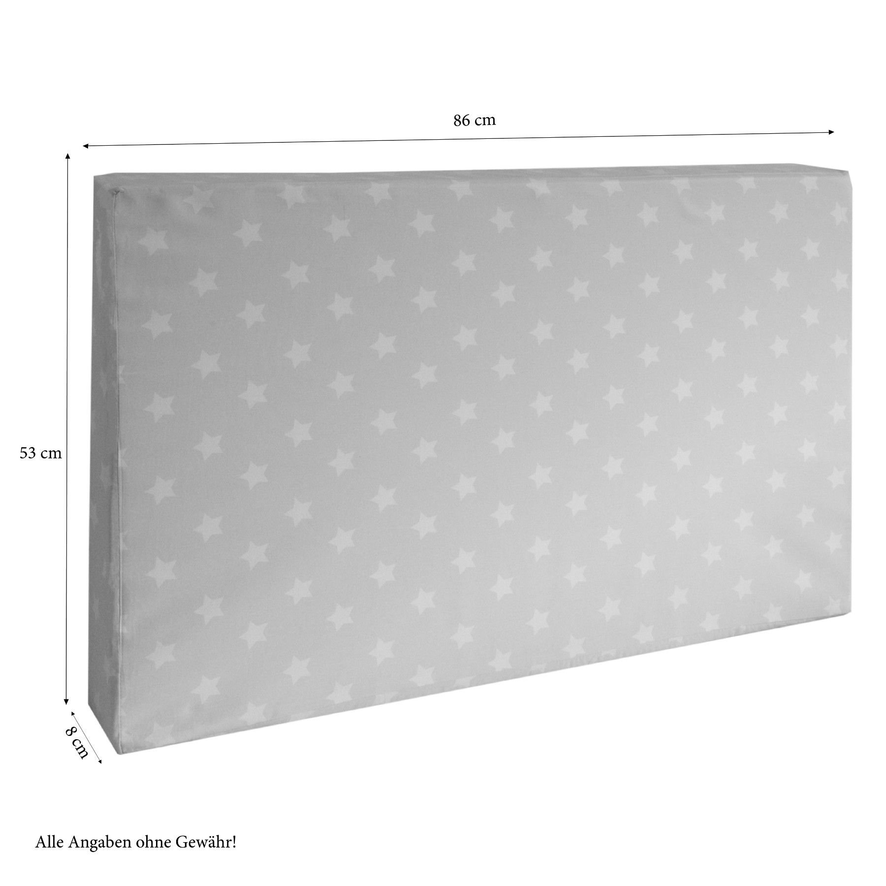 Seat cushion in a set of 2 Seat pad Seat cover cot grey 86x53 Seat cushion in a set of 2 Seat pad Seat cover cot grey 86x53