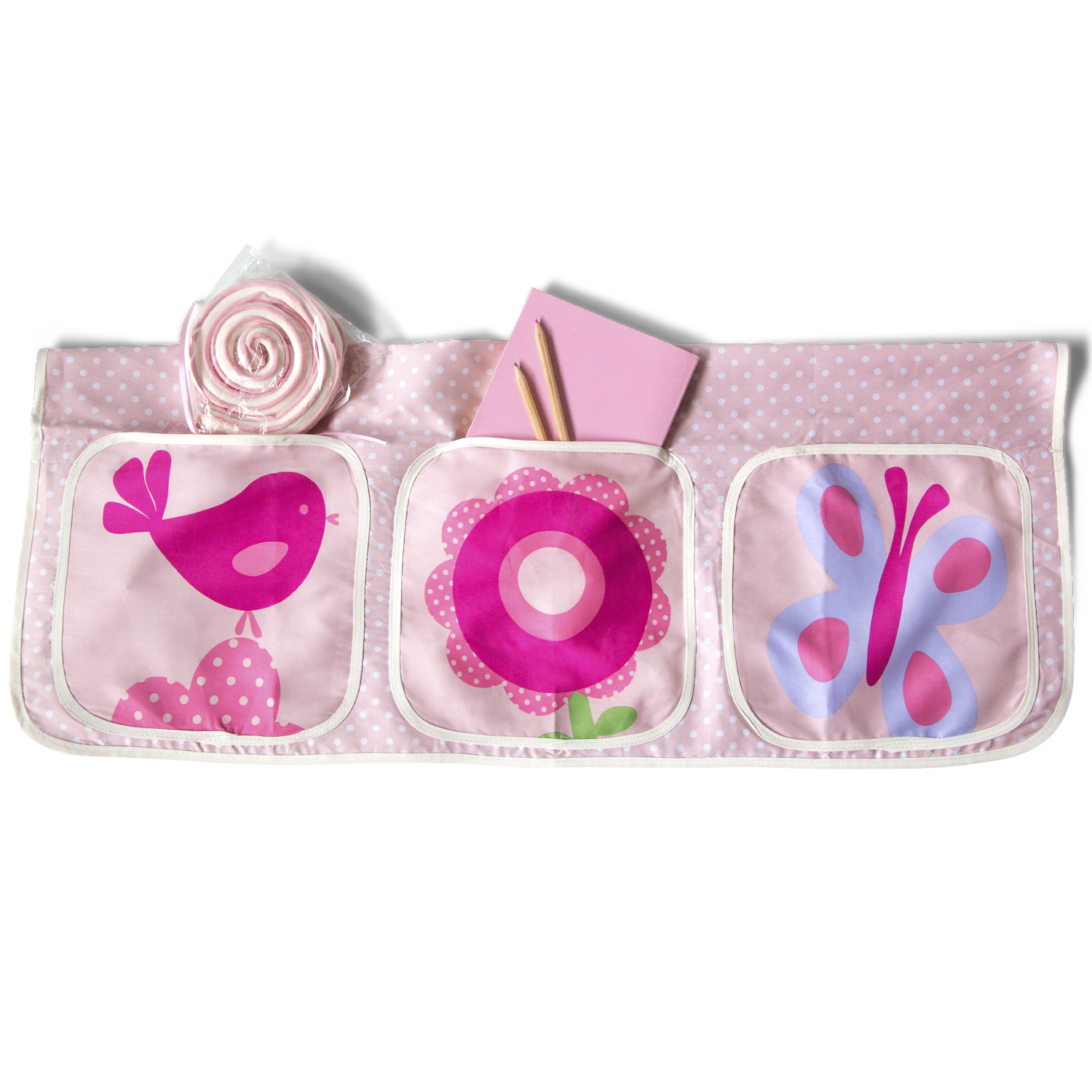 Accessoires De Lit Sac En Tissu Lit D'Enfant Lit Superposé Literie Rose 