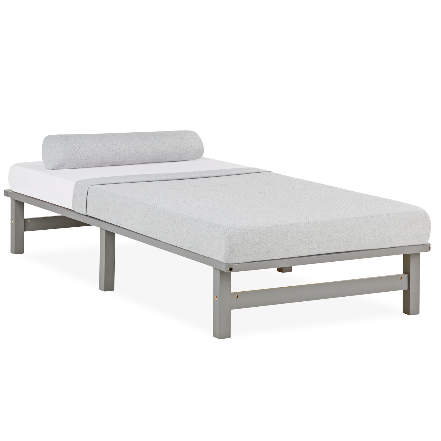 Pallet Bed Natural White Grey 90x200 140x200 cm with Slats Wooden Bed Solid Wood Bed Futon Bed Pallet Furniture 