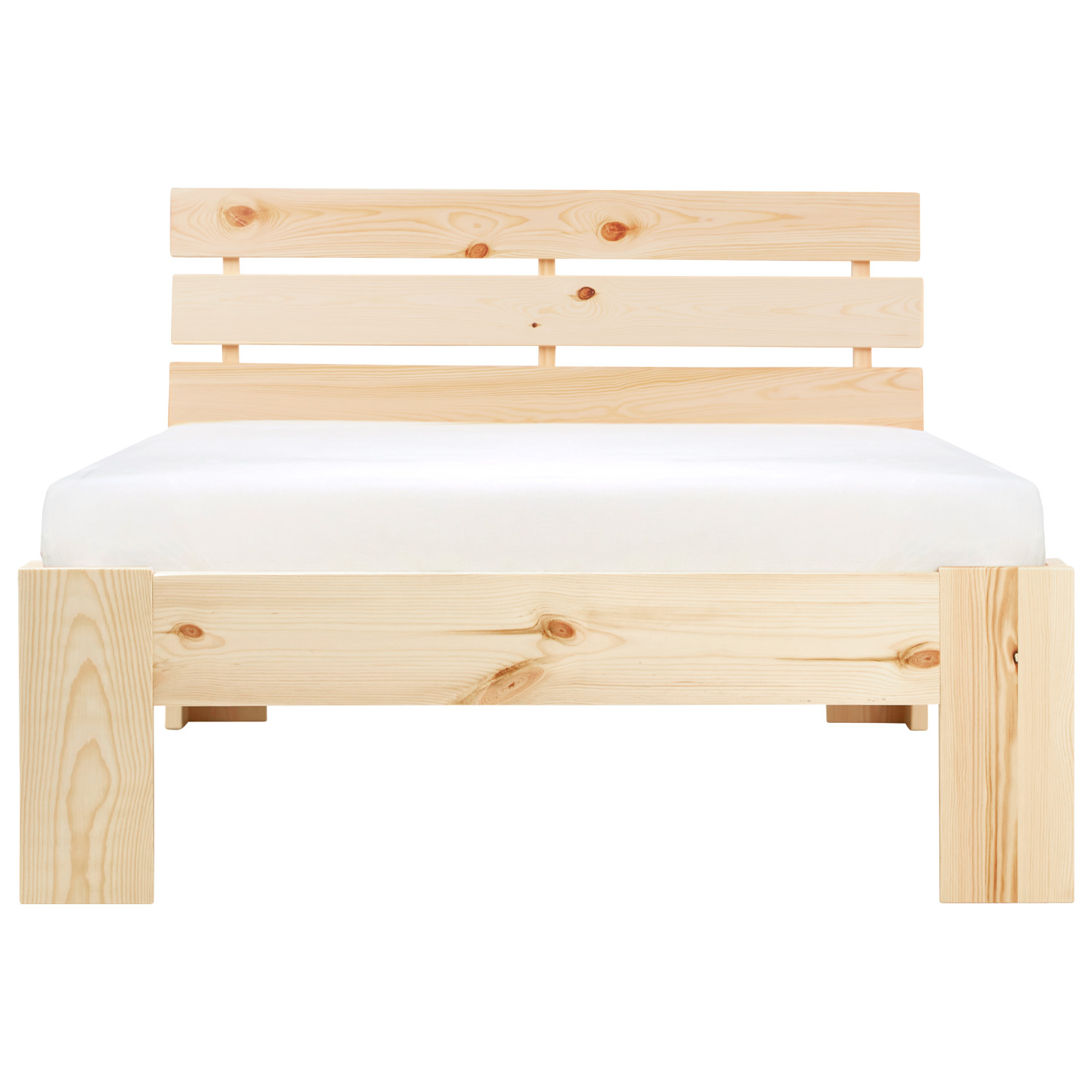 Wood Bed 90x200 cm Natural | Single Bed | with Slatted Frame | Solid | Kids Youth Guest Bedroom Wood Bed 90x200 cm Natural | Single Bed | with Slatted Frame | Solid | Kids Youth Guest Bedroom