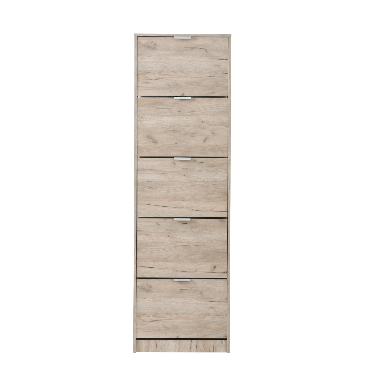 Shoe Rack Shoe Storage Shoe Cabinet Shoe Cupboard Wooden Grey Oak 5 Tier Shoe Tipper