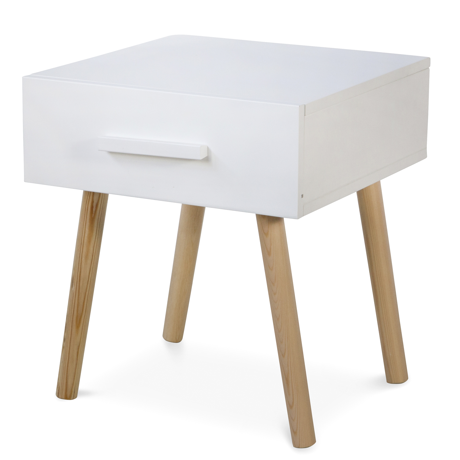 Bedside Table Nightstand White Bedroom Night Table Cupboard Pine Wood Drawer Bedside Table Nightstand White Bedroom Night Table Cupboard Pine Wood Drawer