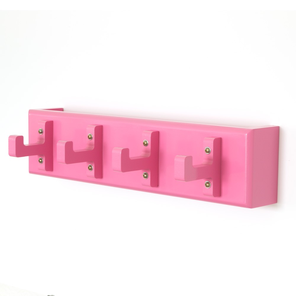 Key board, key box, wall hooks, coat hooks, wardrobe pink