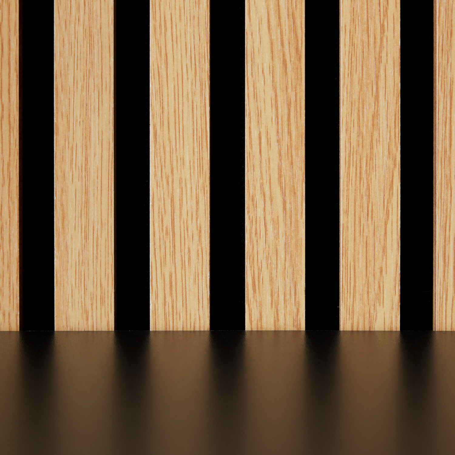 Acoustic Panels Wall Panels 60 x 60 cm Natural Oak | Wood | 2-piece Set | 3D Strips Acoustic Panels Wall Panels 60 x 60 cm Natural Oak | Wood | 2-piece Set | 3D Strips