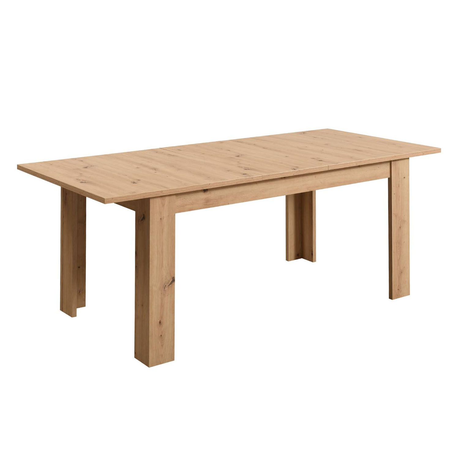 Esstisch ausziehbar Esszimmertisch Holztisch Küchentisch 160x90 cm Holz Massiv Eiche