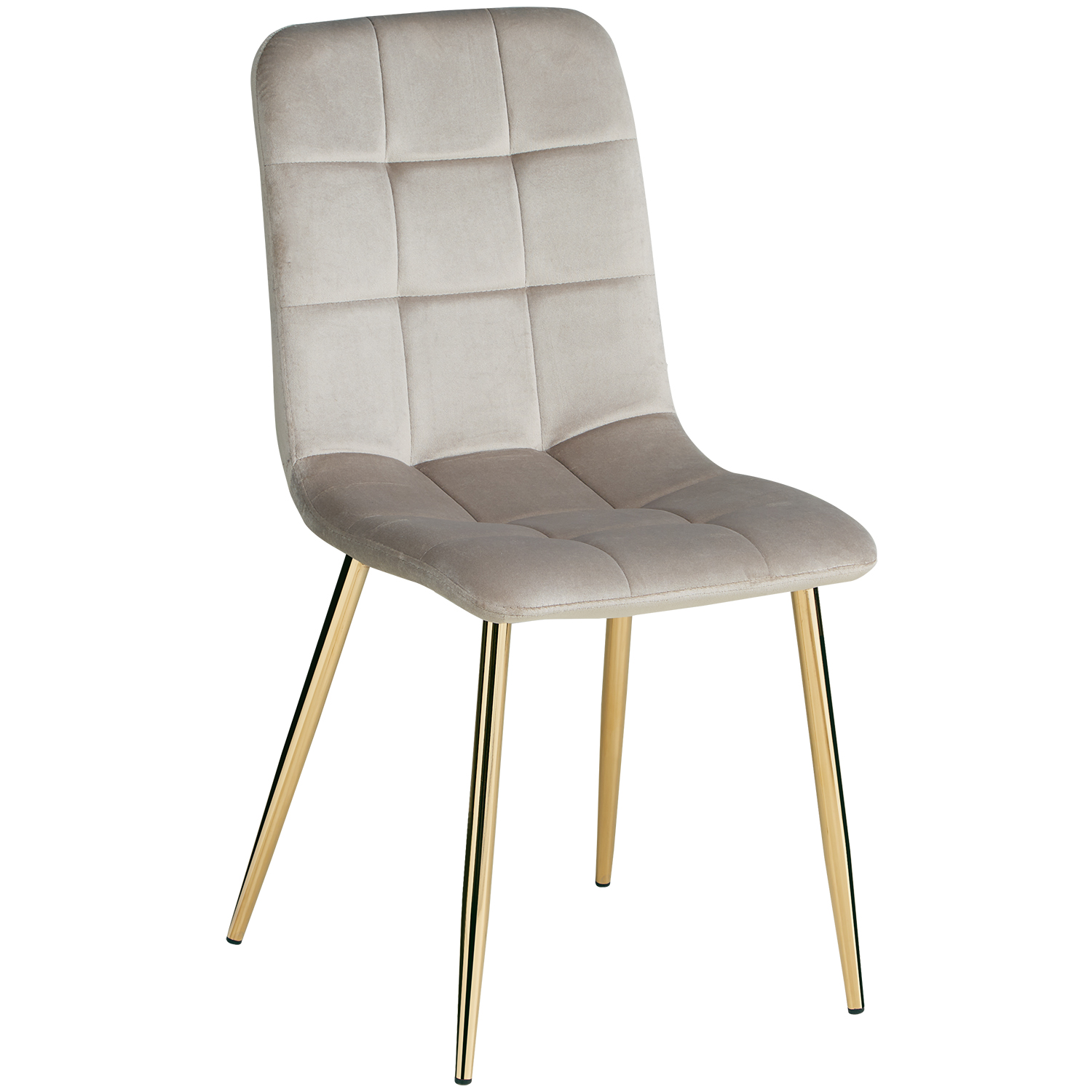 Modern Dining Table Wood Oak White 90x60 cm with 2 Creme Velvet Chairs Dining Room Table Wooden Table