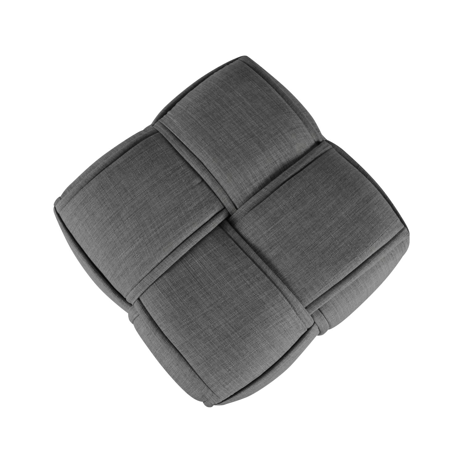 Tabouret cube Tabouret gris Tabouret d'assise Siège cube Tabouret rembourré