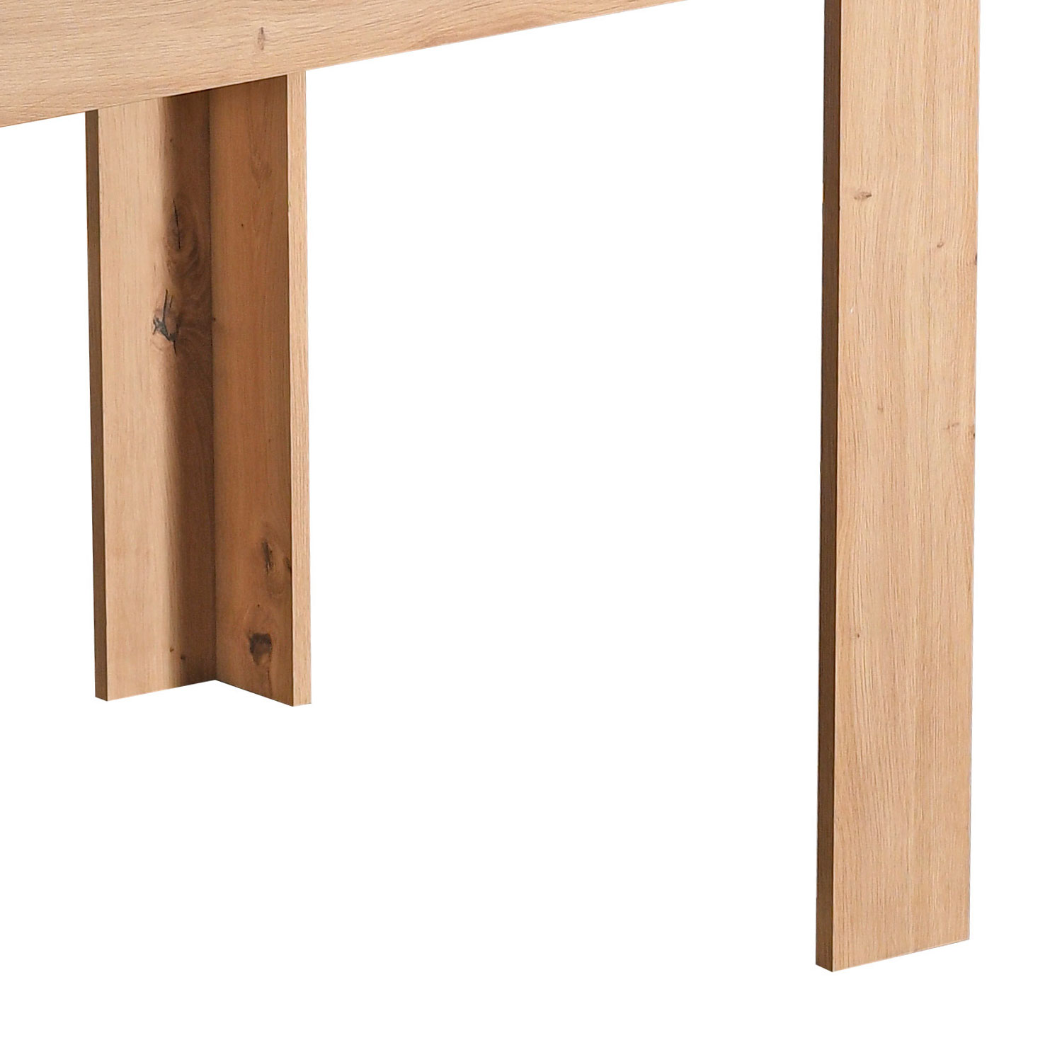 Modern Dining Table Kitchen Table Wooden Table 135x80 cm Oak Black 6 Seater