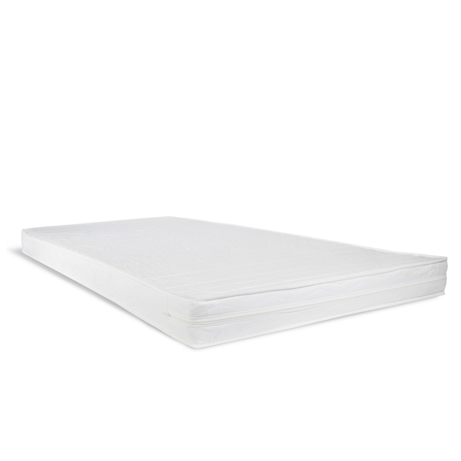 Mattress 90x200 cm White | H2 | Washable Cover | Antiallergenic | Children's Mattress Roll-Up Foam Mattress