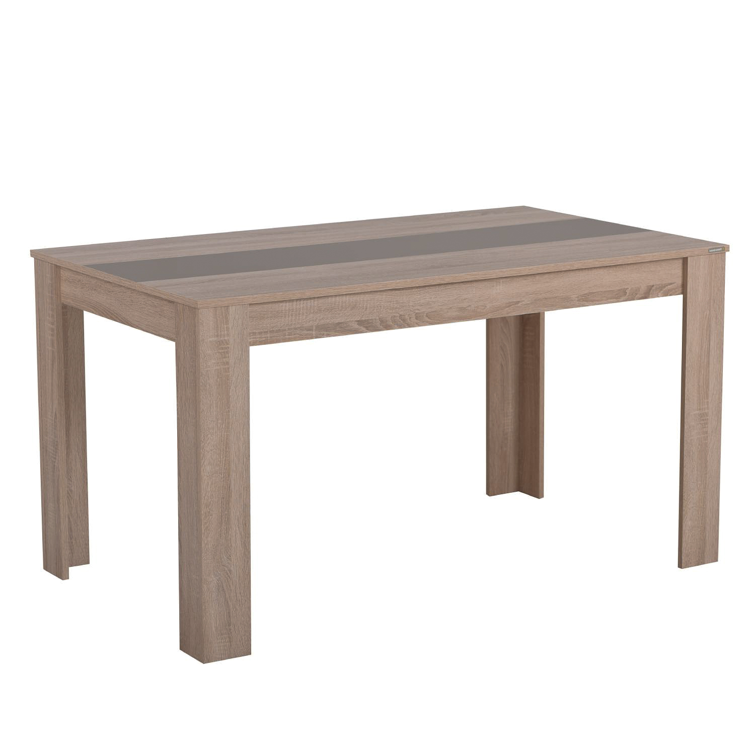 Esstisch Esszimmertisch Holztisch Küchentisch 135x80 cm Holz Massiv Eiche Weiß Braun