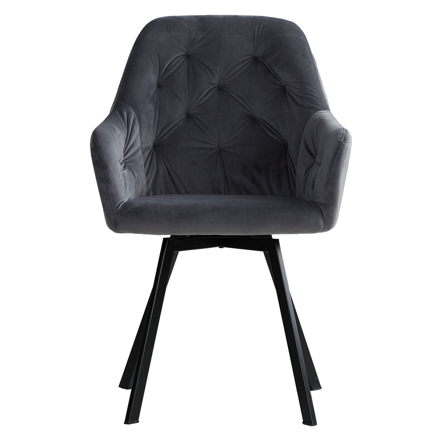Dining Chair Set of 4 Modern Egg Chairs Velvet Grey Armchairs Dining Room Chairs Upholstered Chairs Eames Chairs Upholstered Chair Velvet Grey | Set of 4 | swivel | with Armrests | Kitchen Dining Room Office