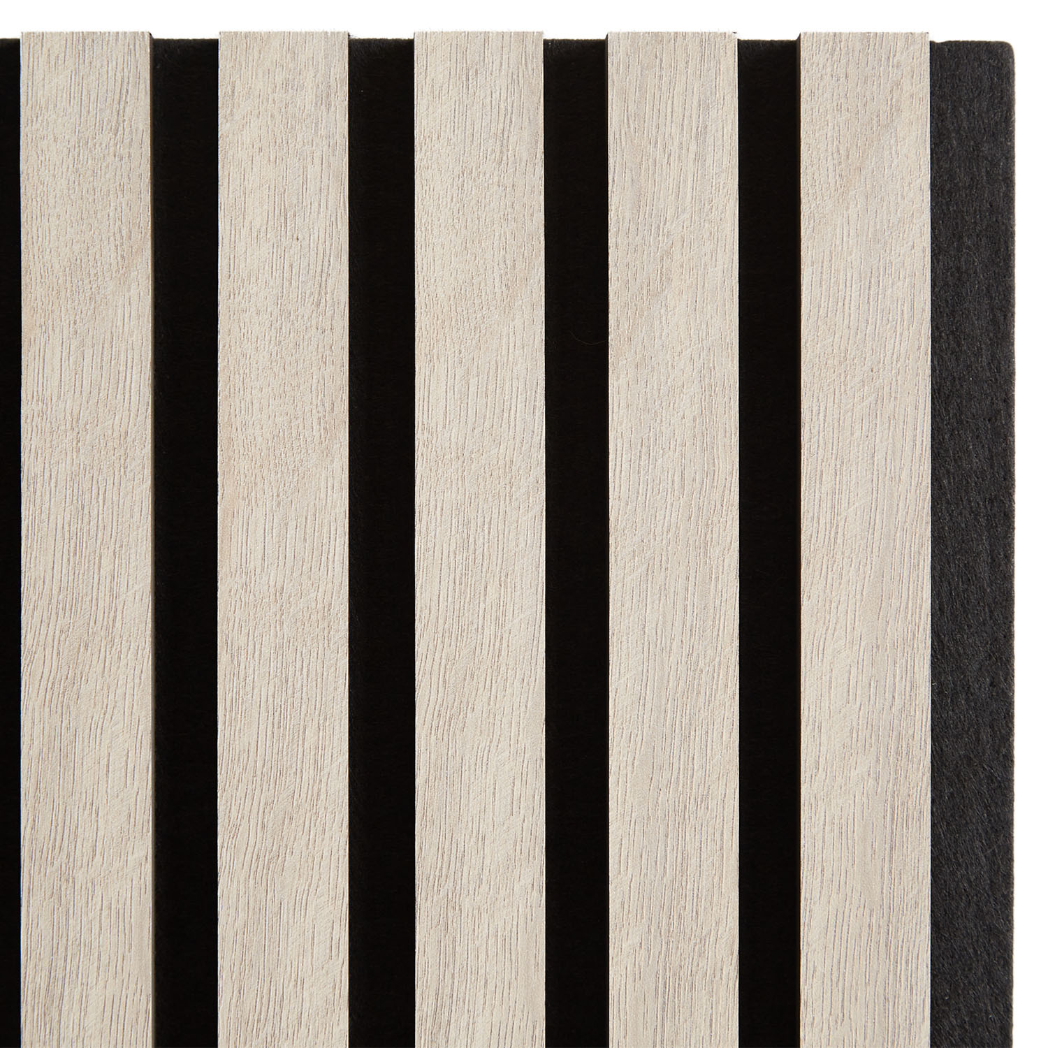 Panneaux acoustiques Muraux 60 x 60 cm Gris Clair | Bois | Set de 2 | Lattes 3D